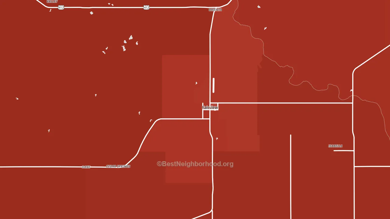73737, OK block-group political-lean map
