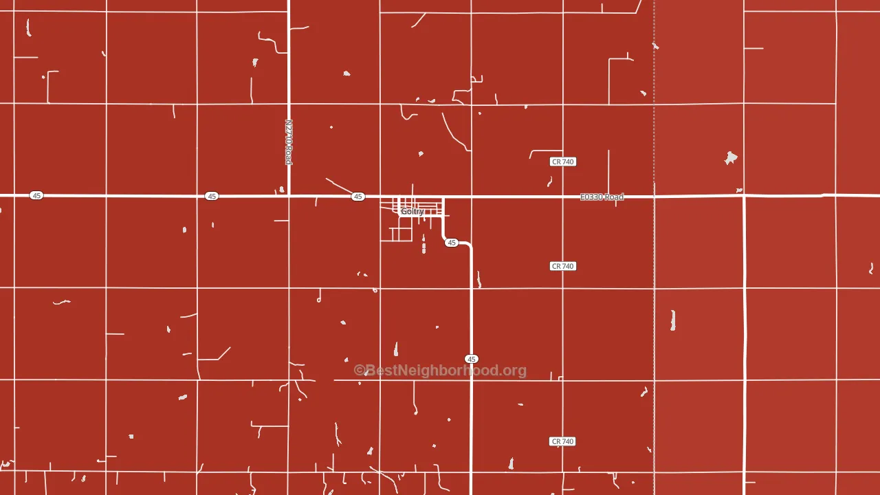 73739, OK block-group political-lean map