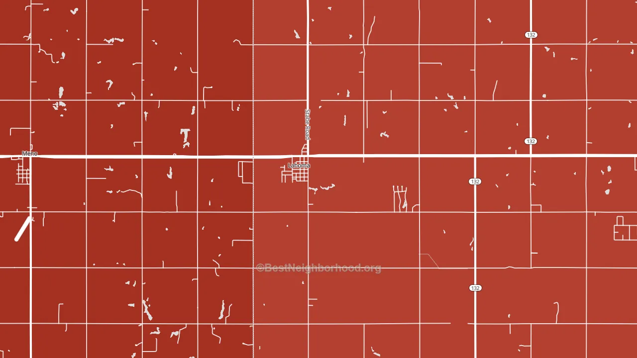 73754, OK block-group political-lean map