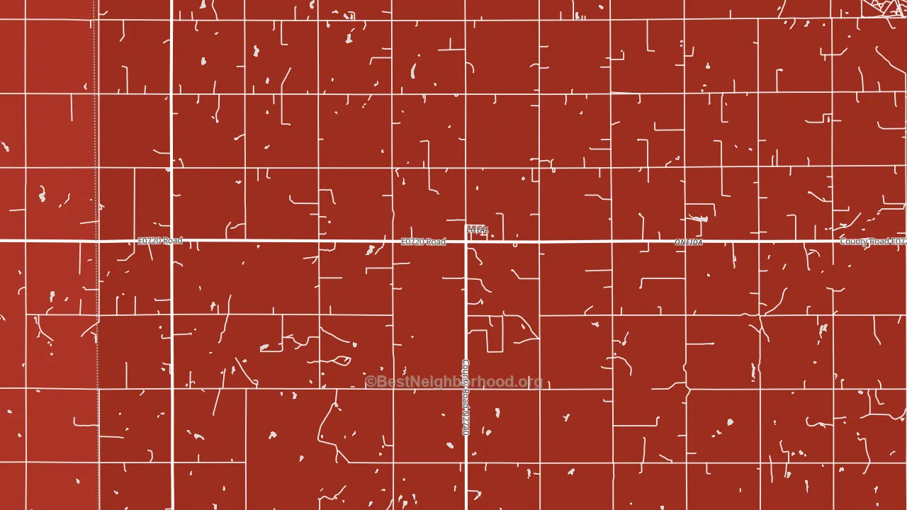 73756, OK block-group political-lean map