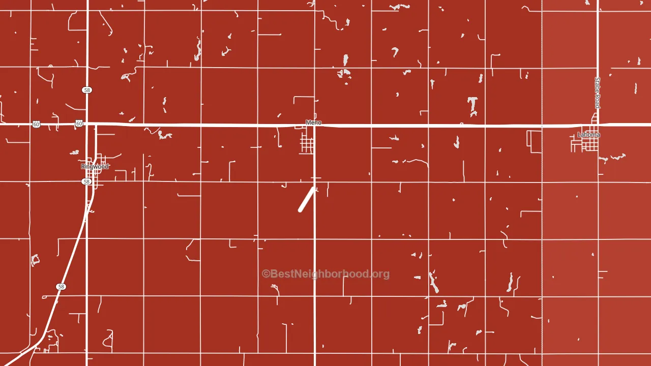 73760, OK block-group political-lean map