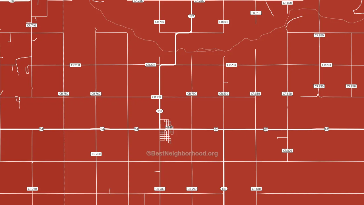 73761, OK block-group political-lean map
