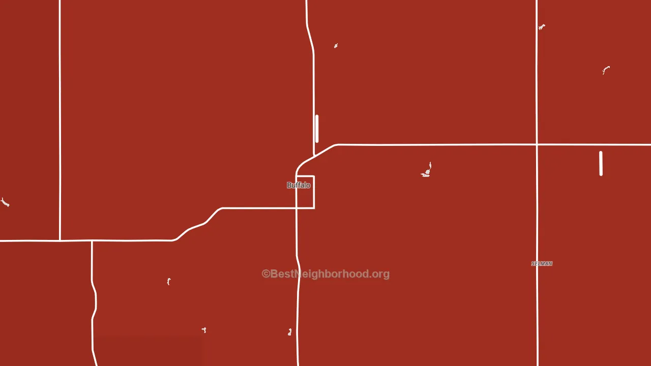73834, OK block-group political-lean map