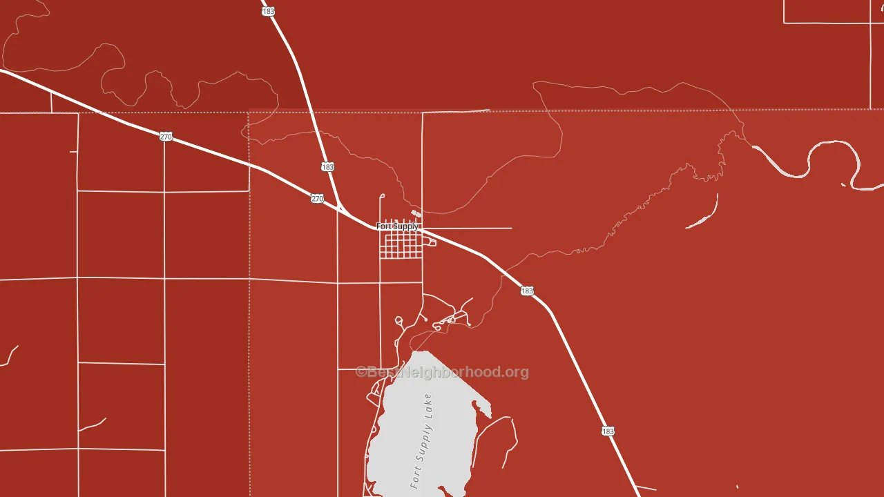73841, OK block-group political-lean map