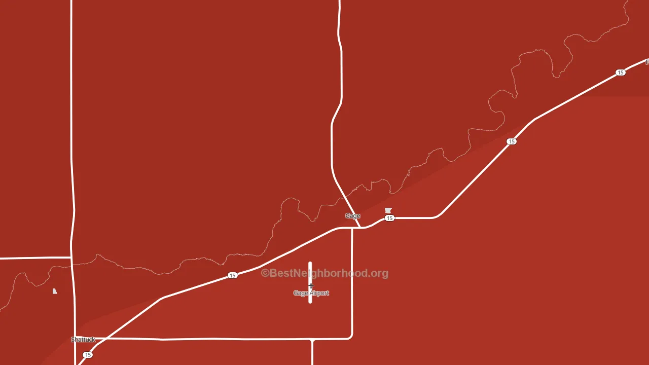 73843, OK block-group political-lean map