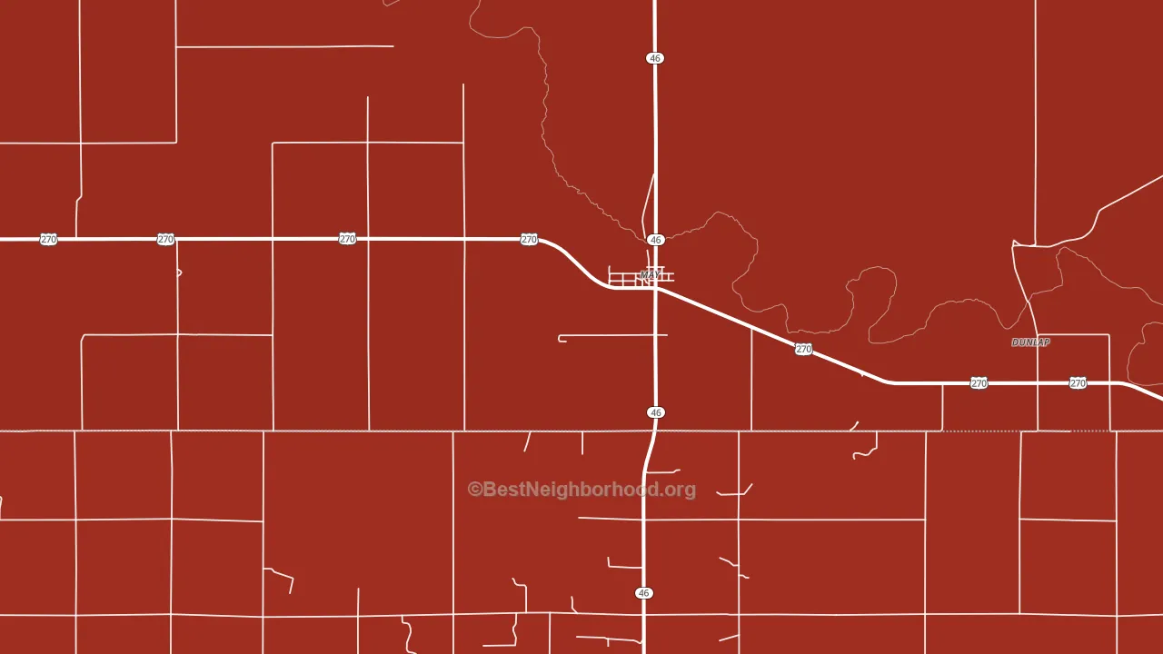 73851, OK block-group political-lean map