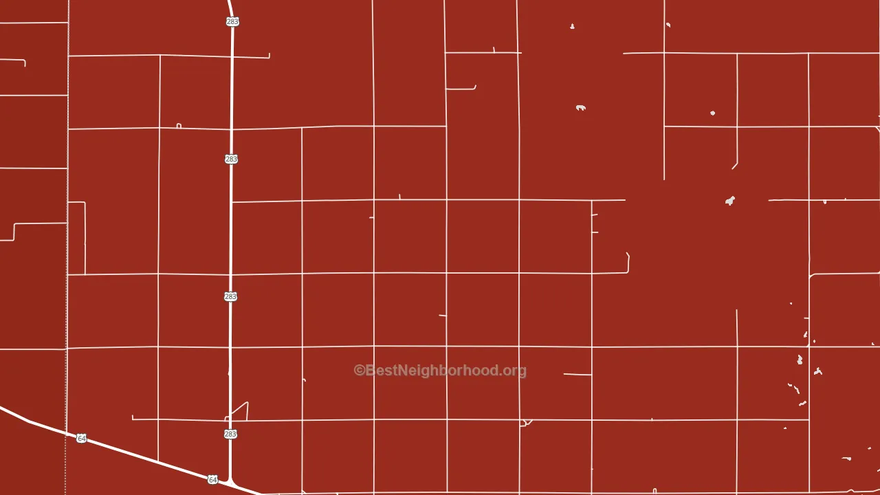 73855, OK block-group political-lean map