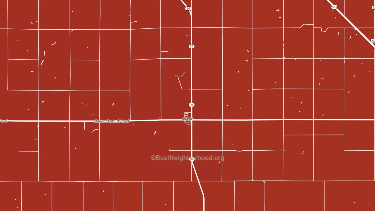 73857, OK block-group political-lean map