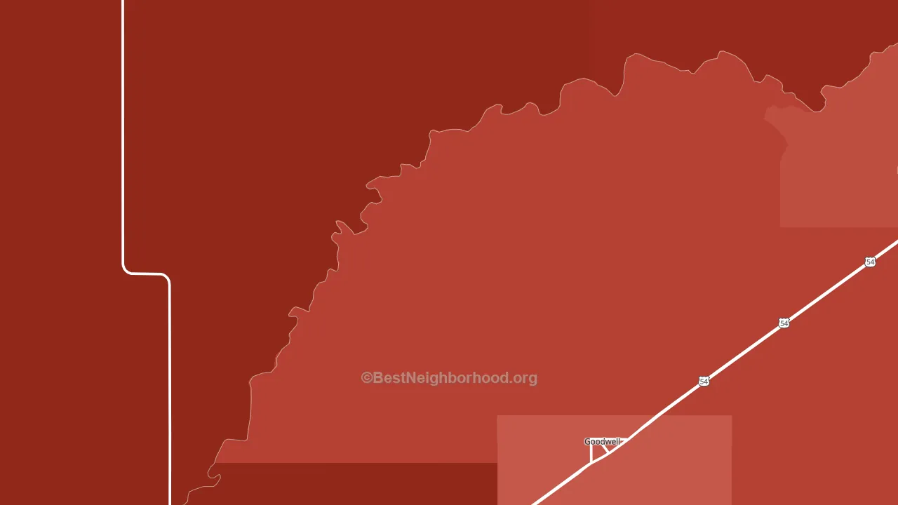 73939, OK block-group political-lean map