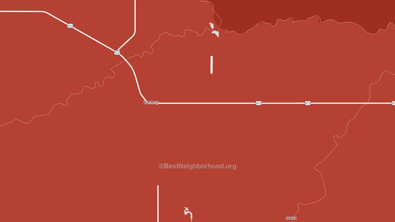 73944, OK block-group political-lean map