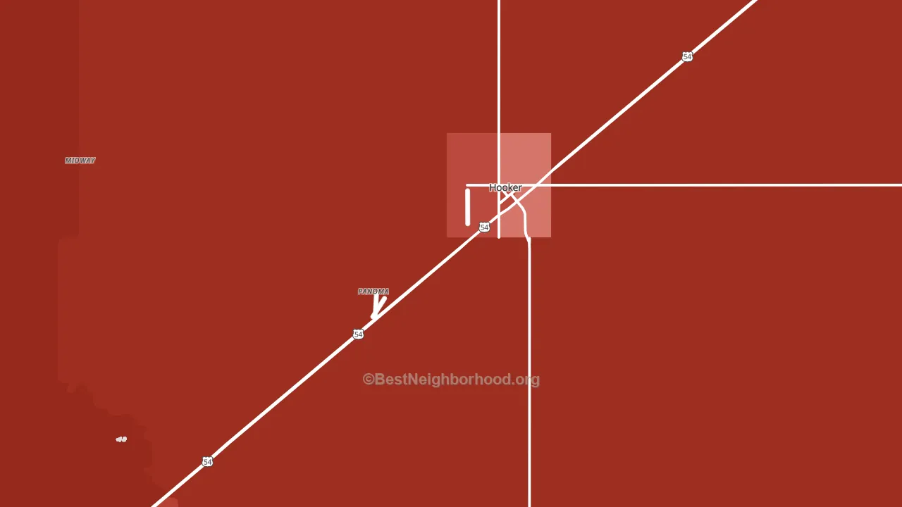 73945, OK block-group political-lean map