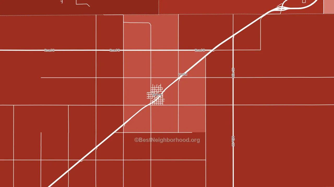 73951, OK block-group political-lean map