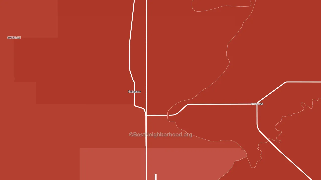 74027, OK block-group political-lean map