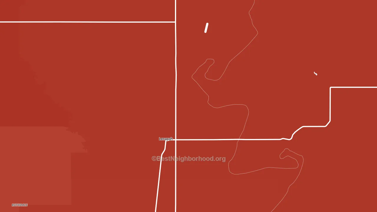 74042, OK block-group political-lean map