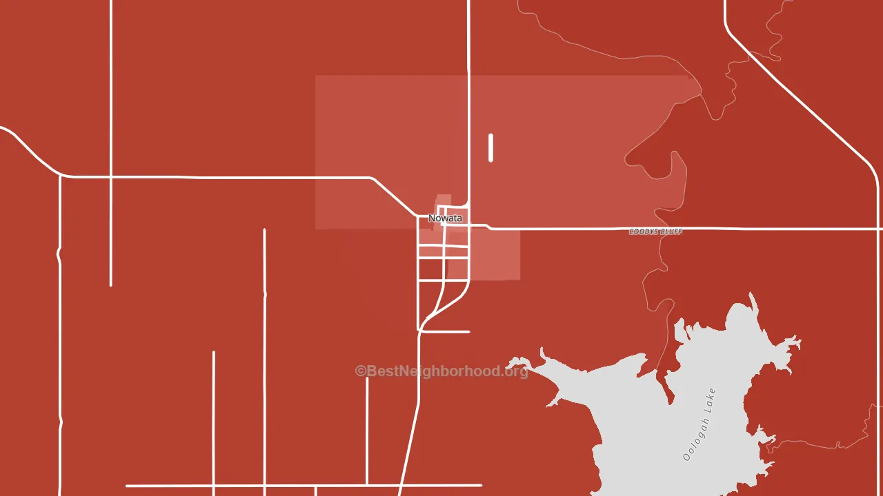 74048, OK block-group political-lean map