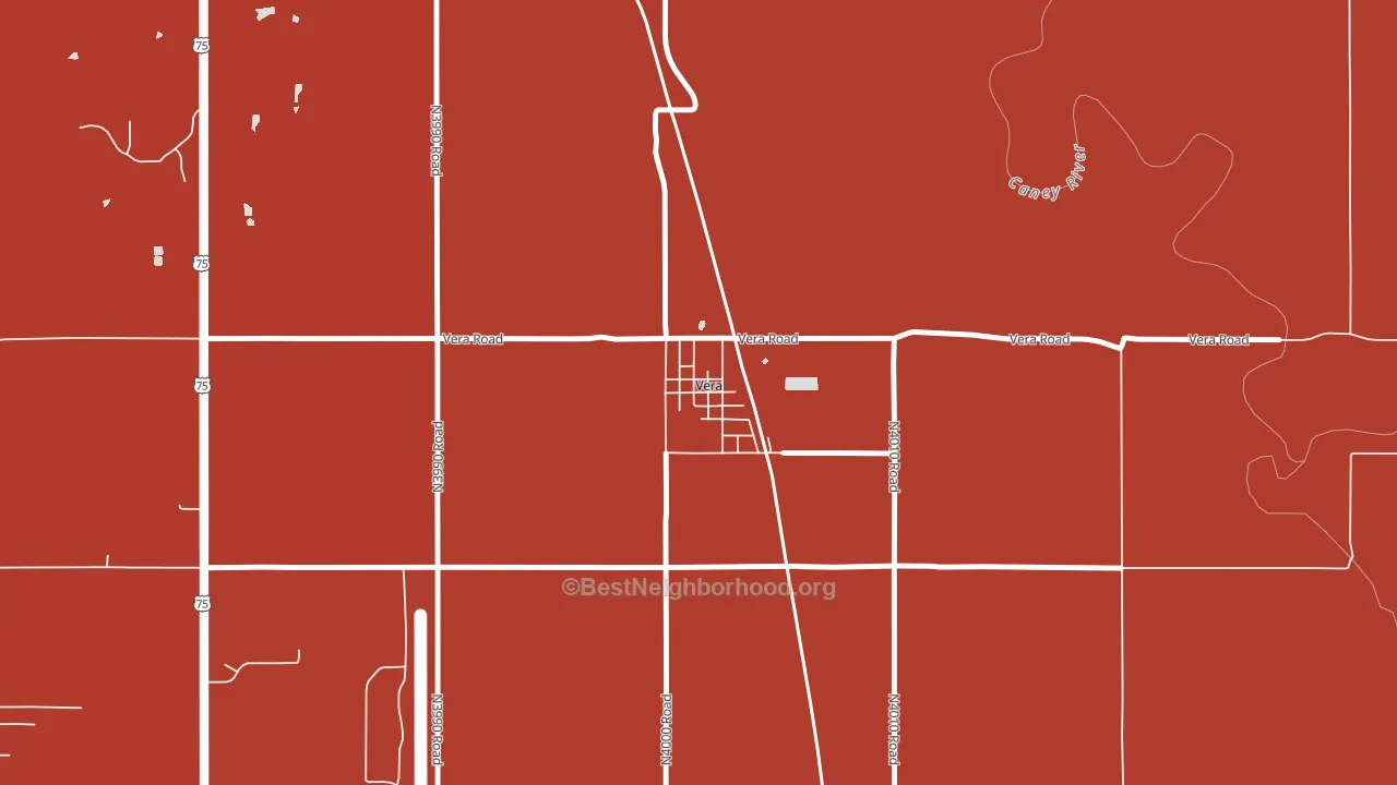 74082, OK block-group political-lean map