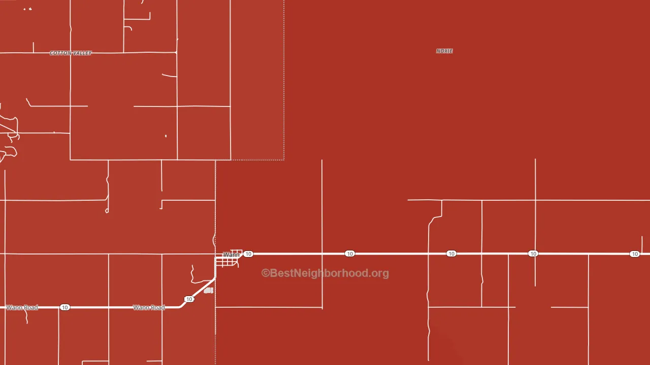 74083, OK block-group political-lean map