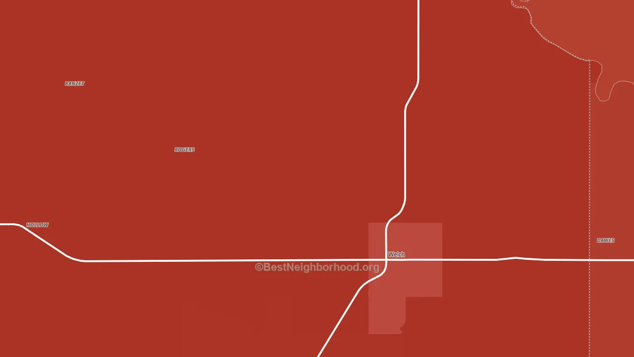 74369, OK block-group political-lean map