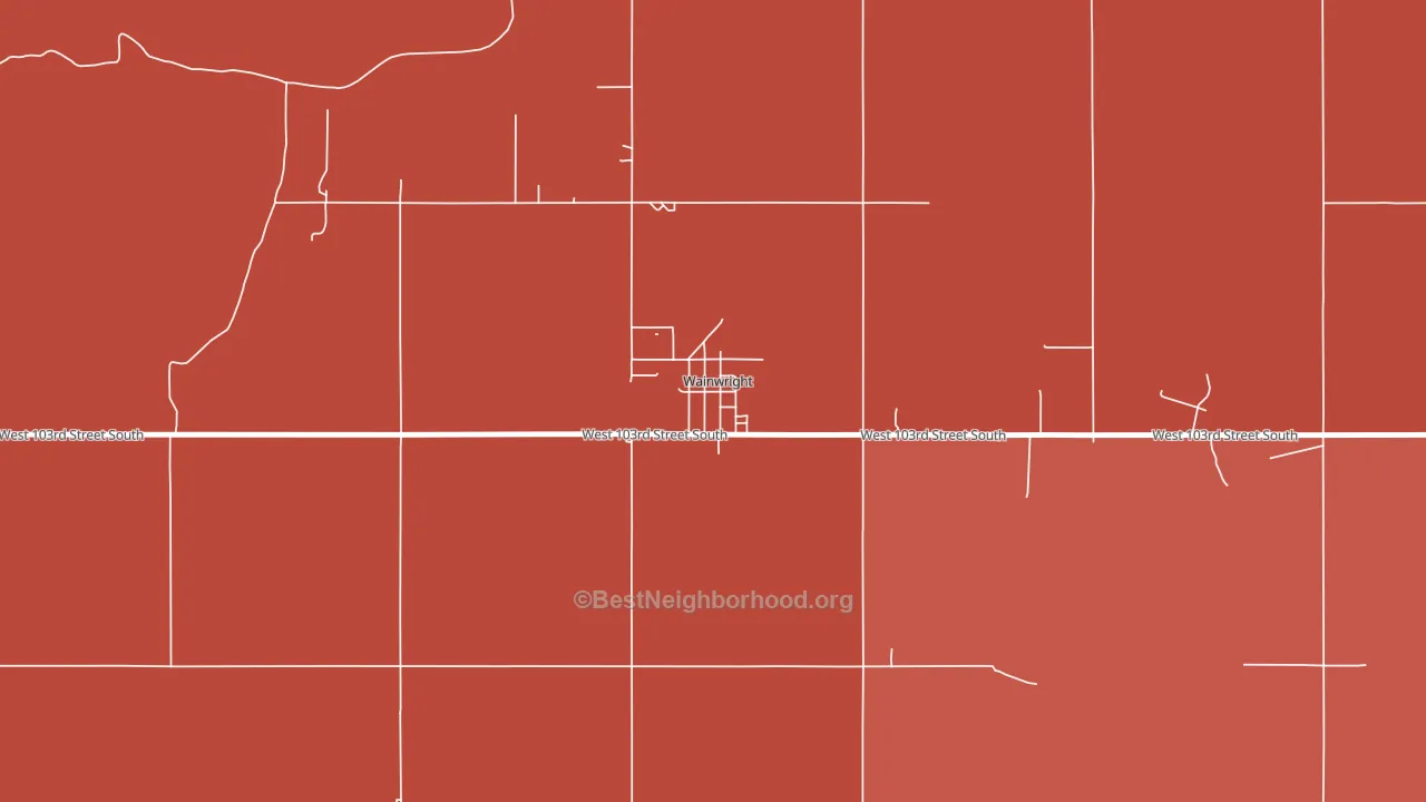 74468, OK block-group political-lean map