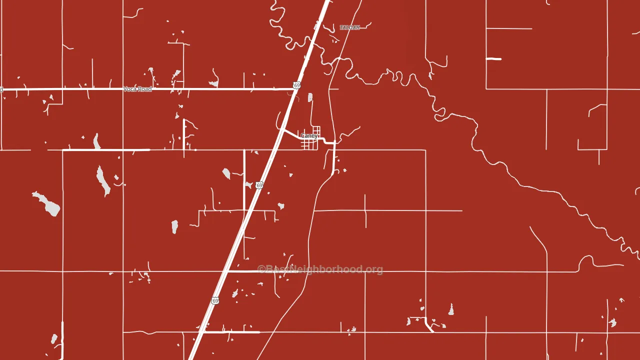 74533, OK block-group political-lean map