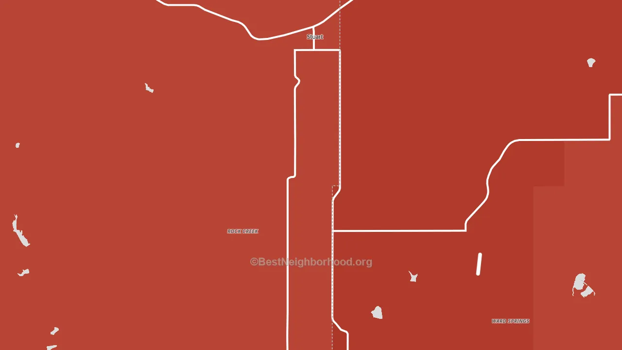 74570, OK block-group political-lean map