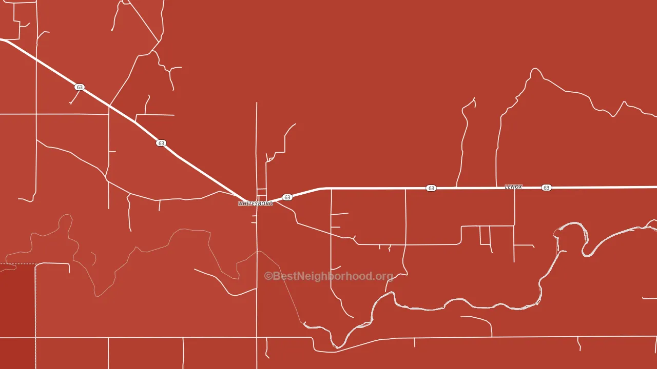 74577, OK block-group political-lean map