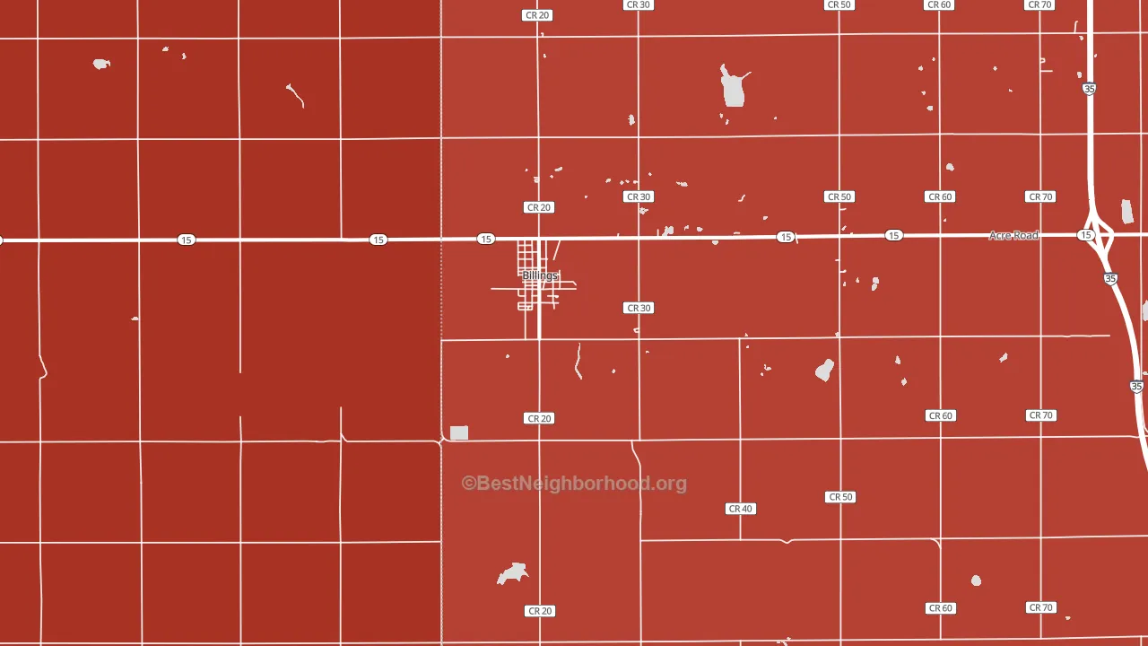 74630, OK block-group political-lean map