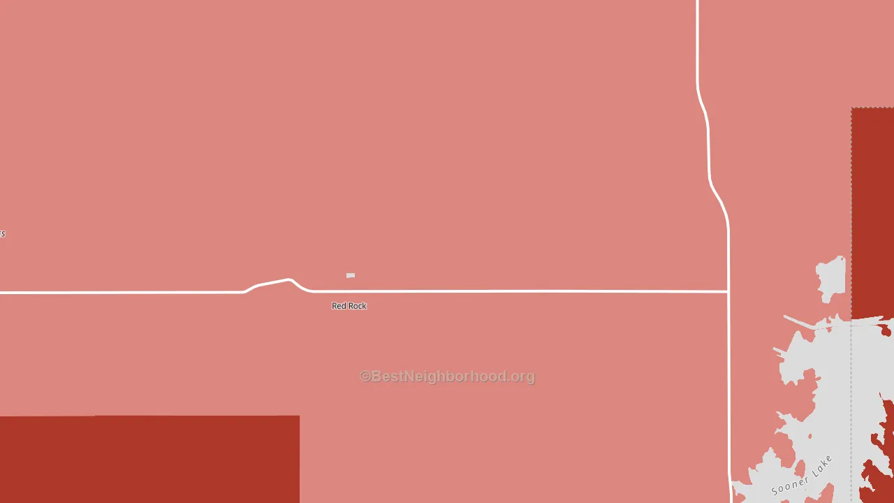 74651, OK block-group political-lean map