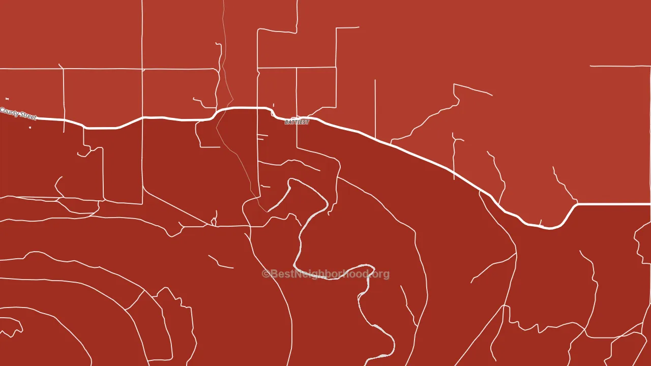 74722, OK block-group political-lean map