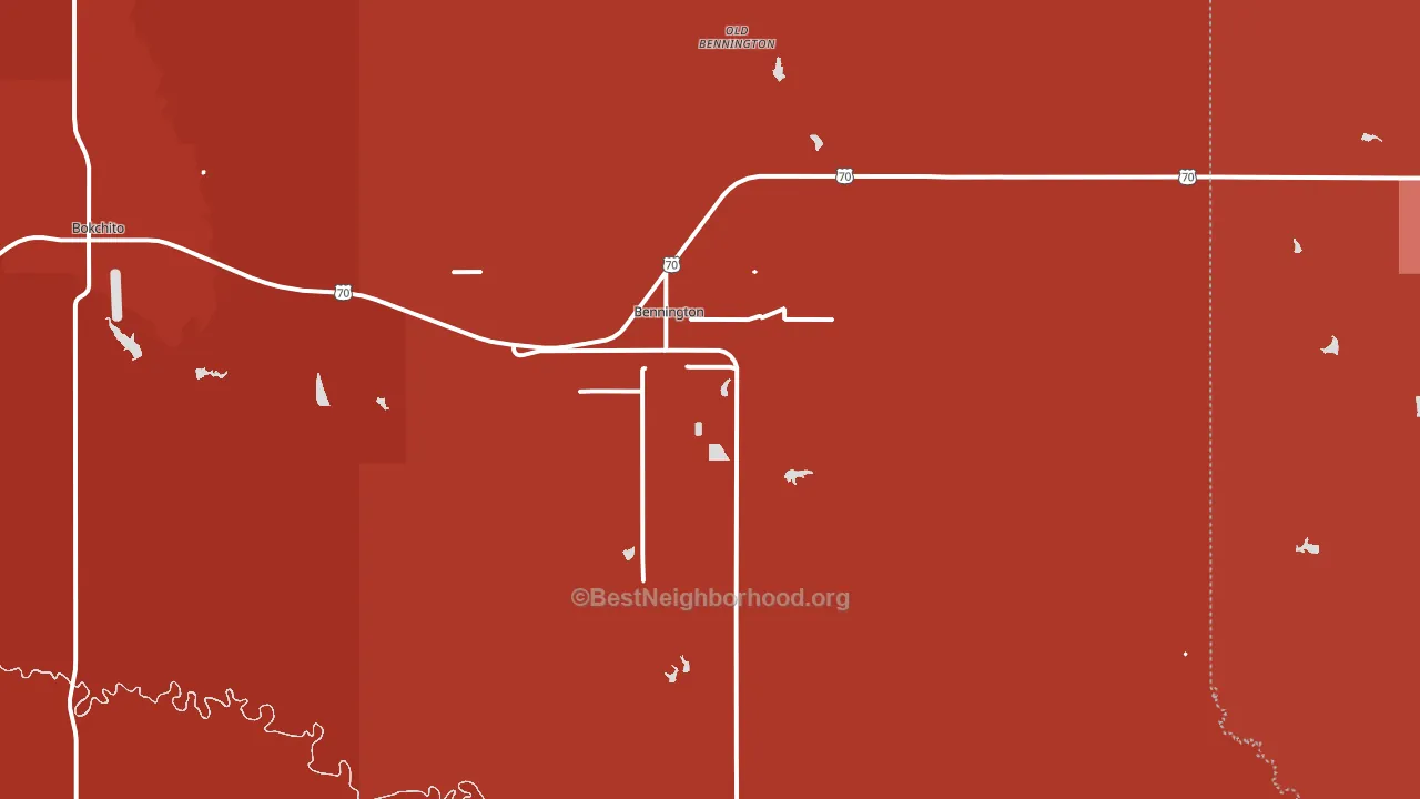 74723, OK block-group political-lean map
