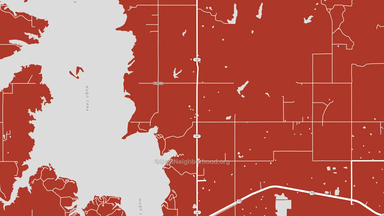 74756, OK block-group political-lean map