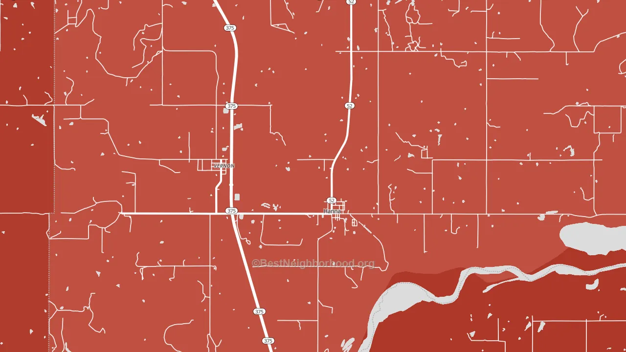 74845, OK block-group political-lean map