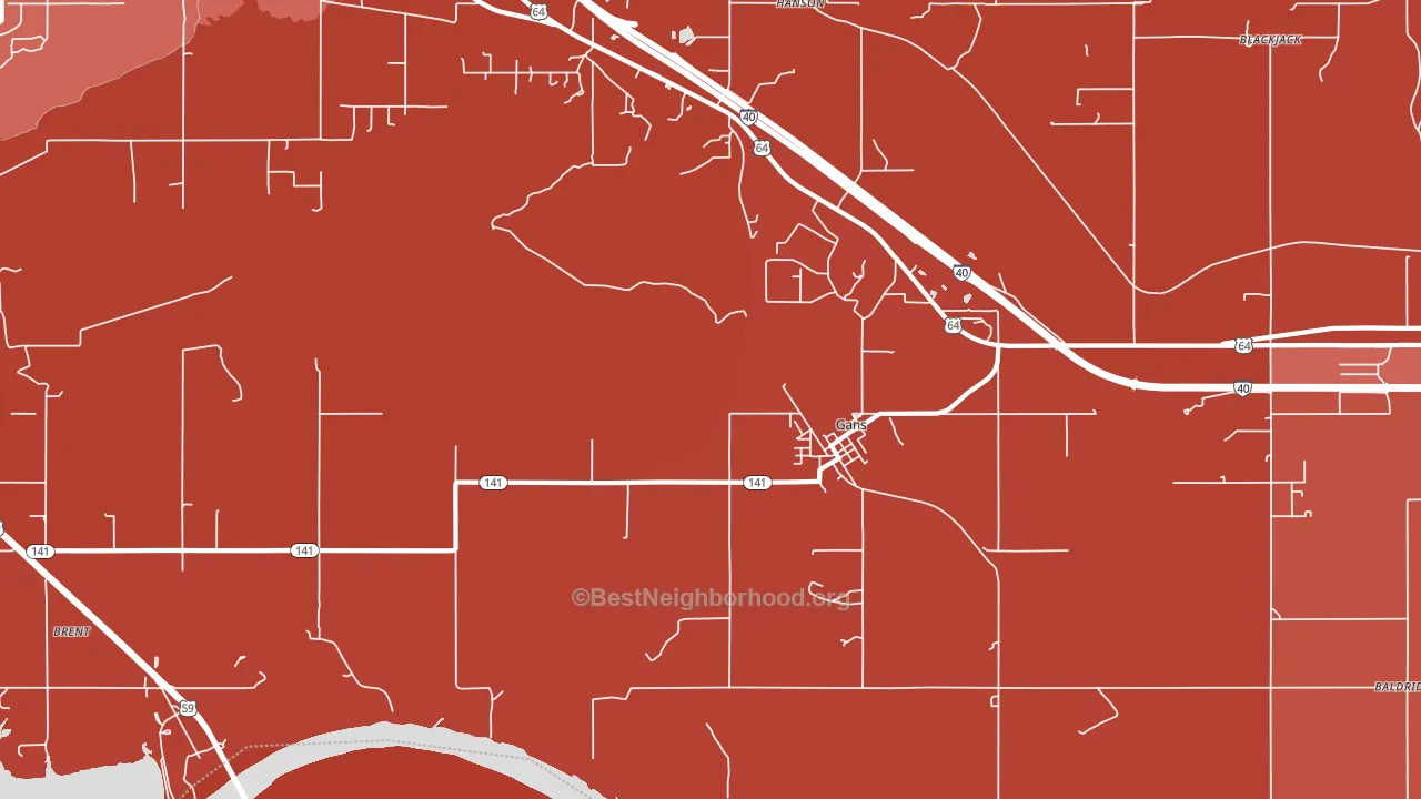 74936, OK block-group political-lean map