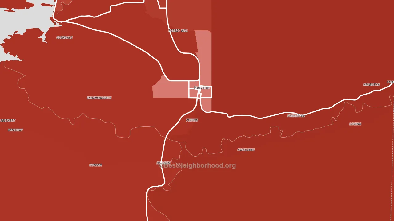 74937, OK block-group political-lean map