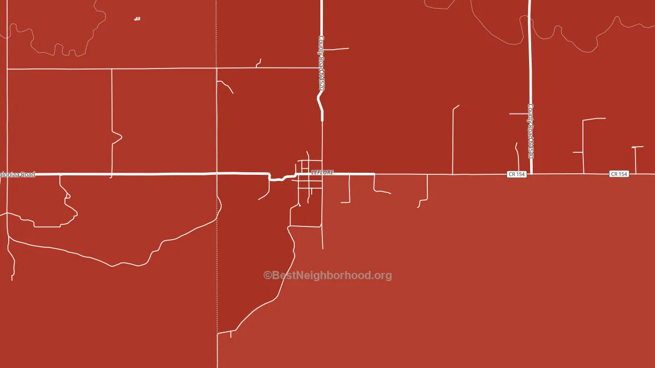74942, OK block-group political-lean map