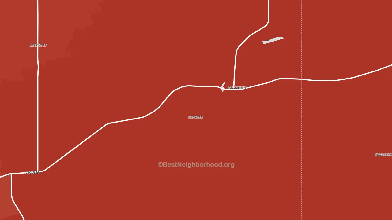 74944, OK block-group political-lean map