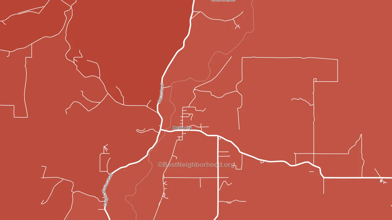 74945, OK block-group political-lean map