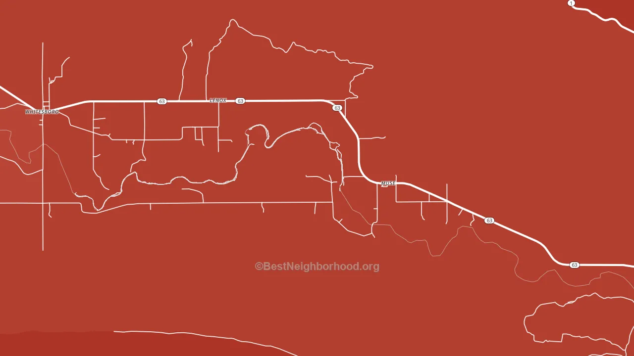 74949, OK block-group political-lean map