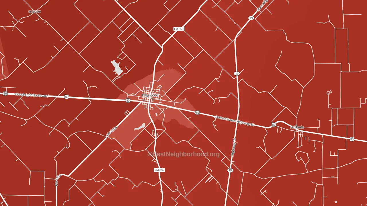 75117, TX block-group political-lean map