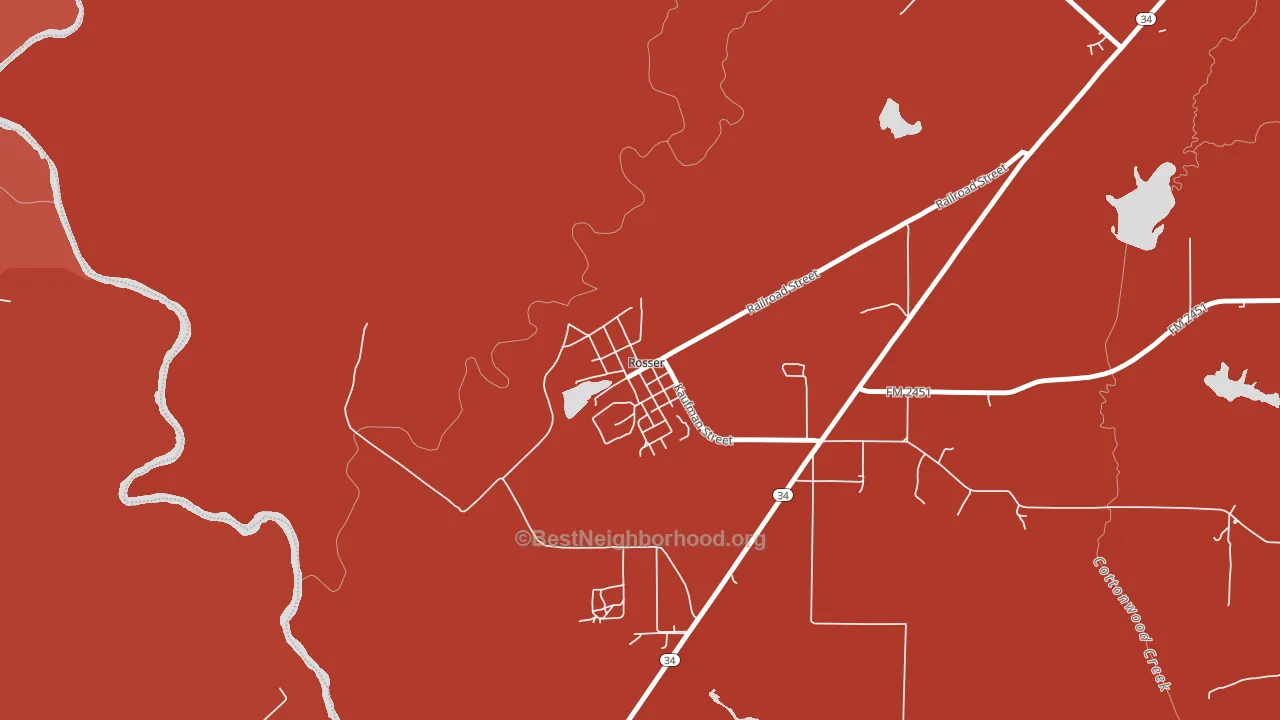 75157, TX block-group political-lean map