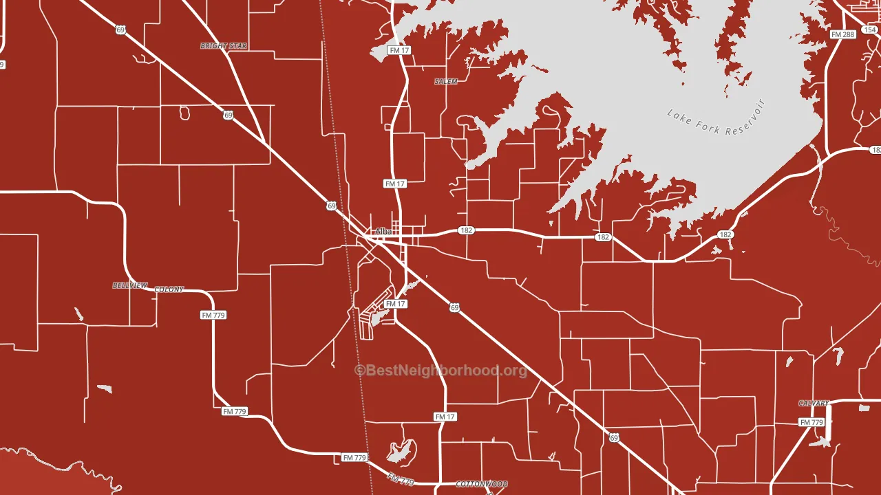 75410, TX block-group political-lean map