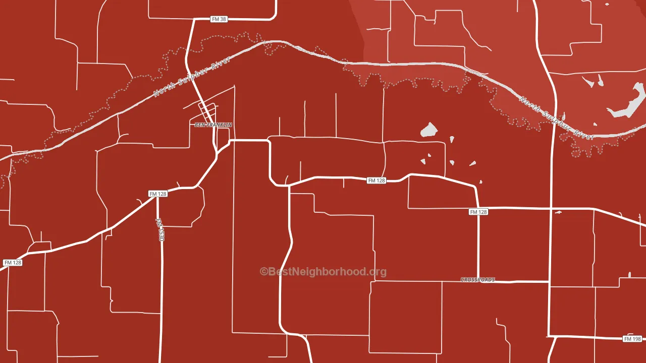 75415, TX block-group political-lean map
