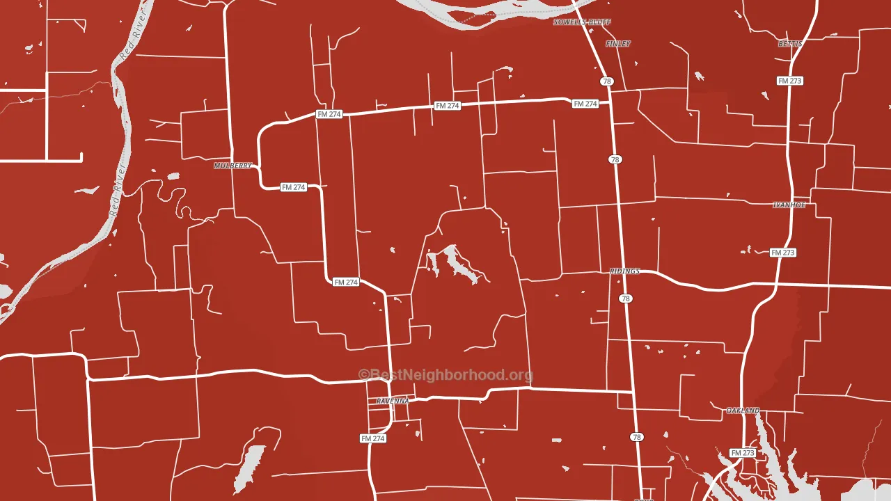 75476, TX block-group political-lean map