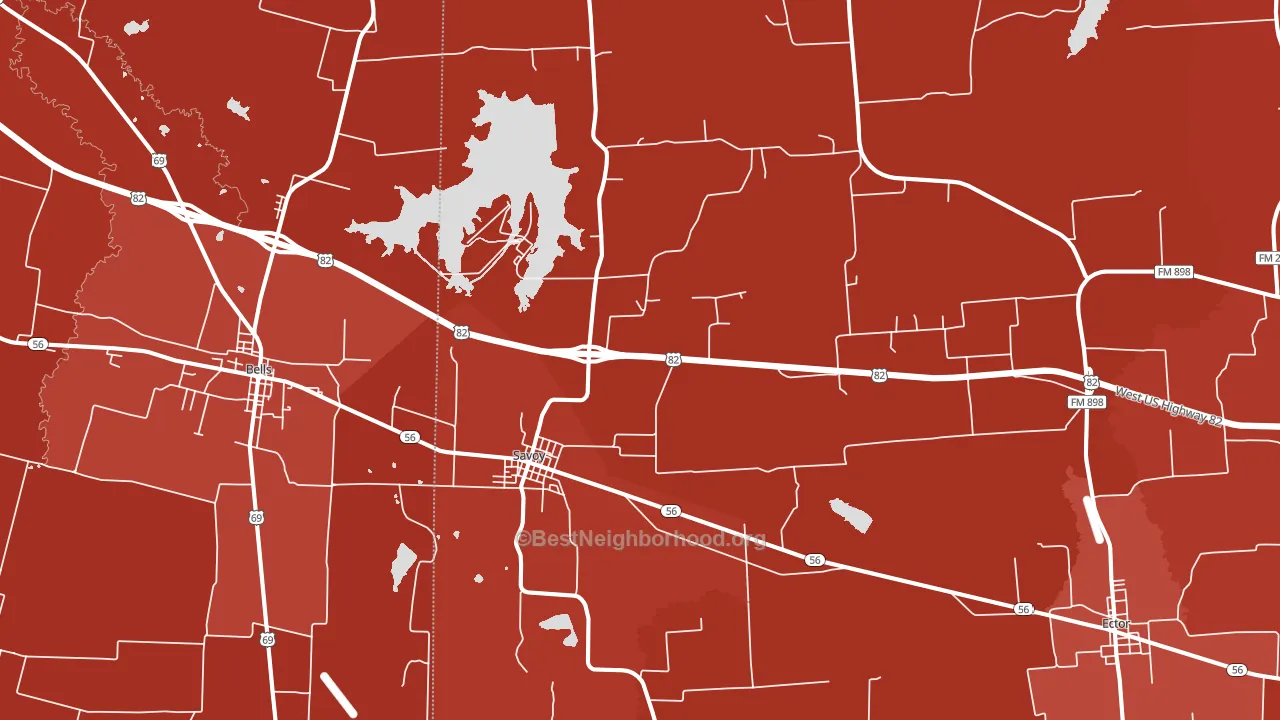 75479, TX block-group political-lean map