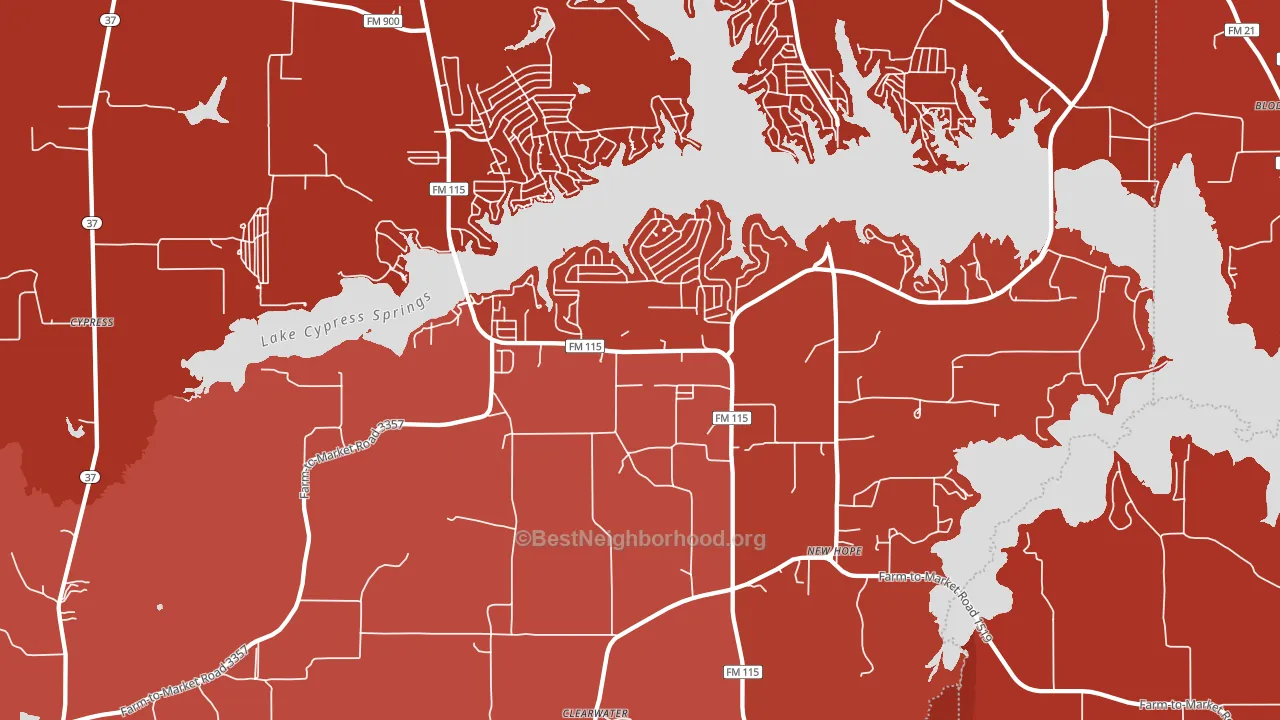75480, TX block-group political-lean map