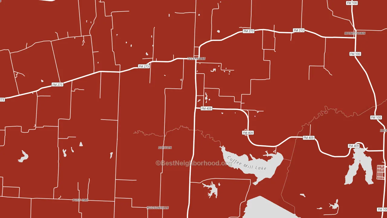 75488, TX block-group political-lean map