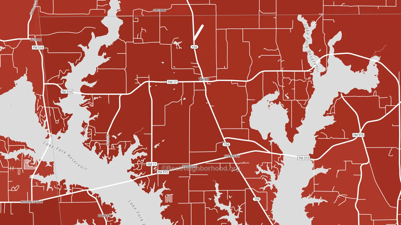 75497, TX block-group political-lean map
