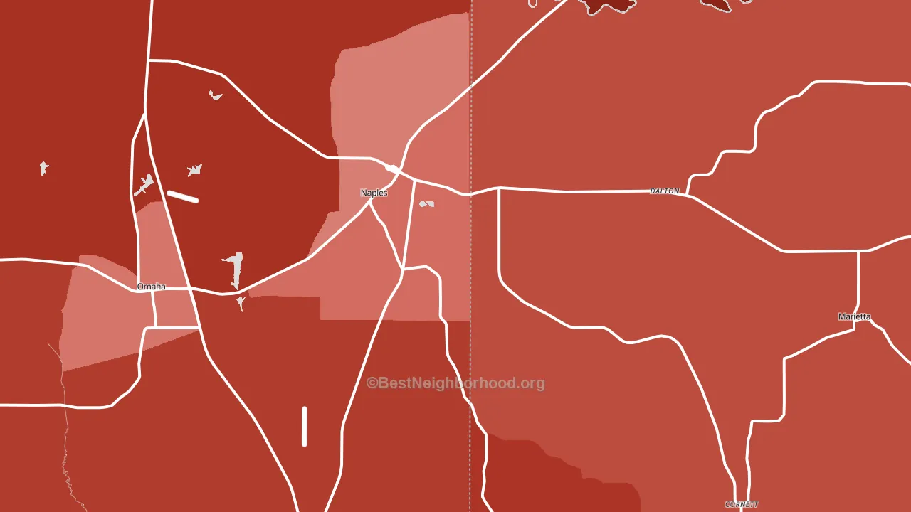 75568, TX block-group political-lean map