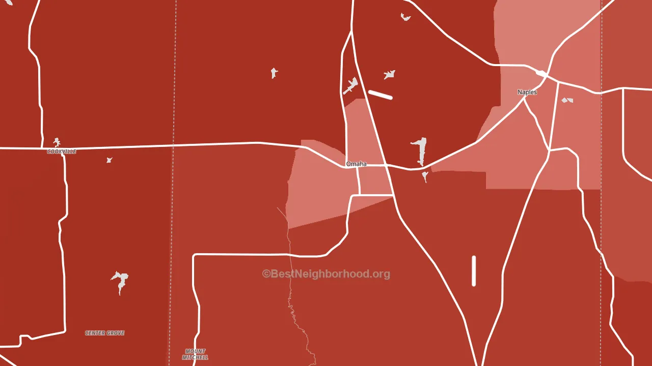 75571, TX block-group political-lean map
