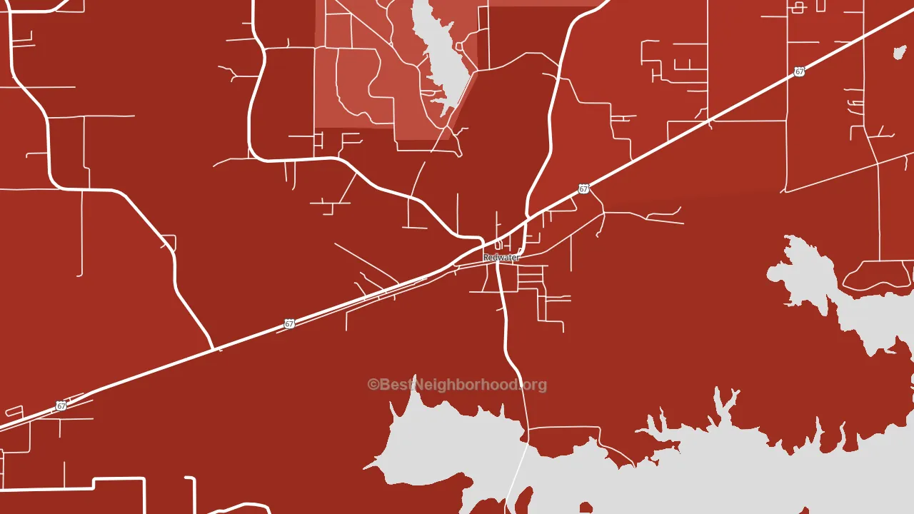 75573, TX block-group political-lean map